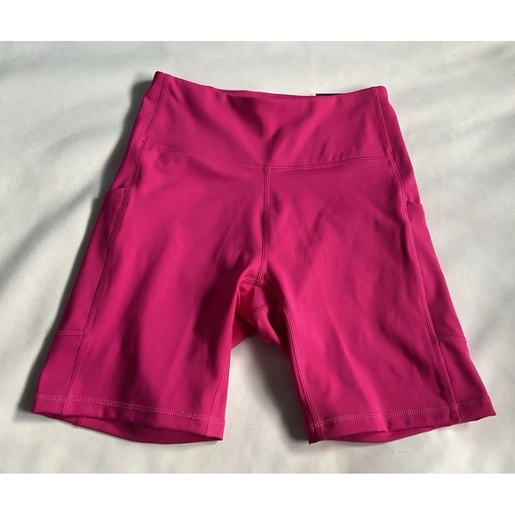 tek gear Pants - Tek Gear Women's 7" Ultrastretch Pink High-Waisted Bike Shorts Size S